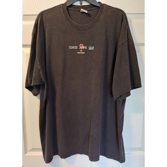 Guess Jeans T-Shirt Black Size XXL - Picture 1 of 5